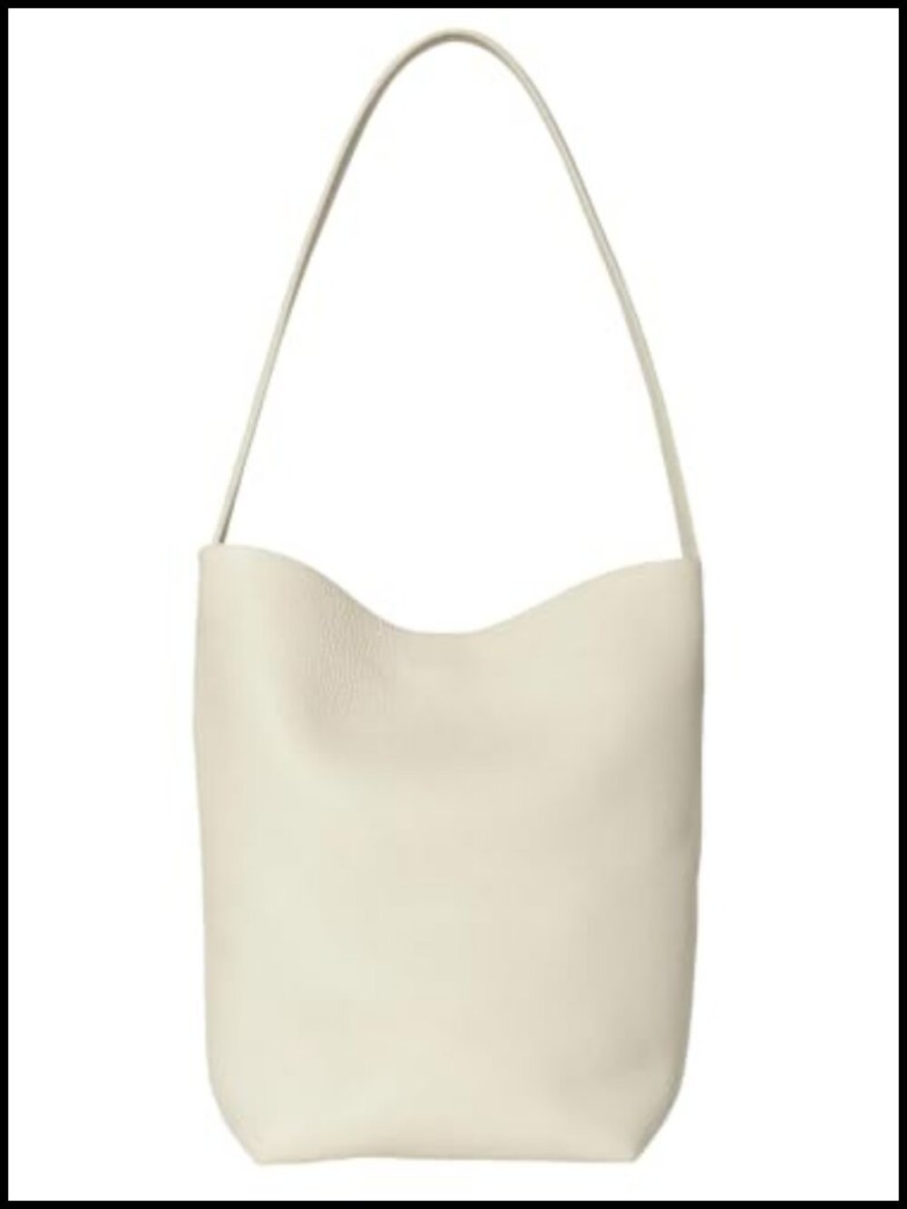 Genuine Pebbled Cowhide Leather Bucket Bag Tote Handbag